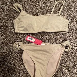Target Xhilaration Gold Shimmer Bikini